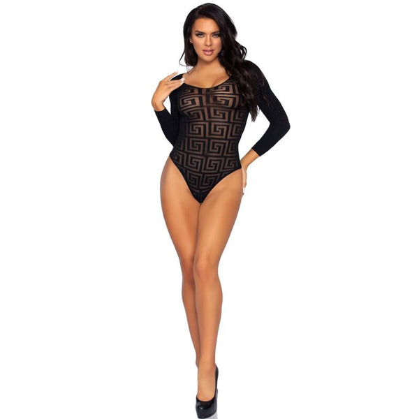 Leg Avenue – Mosaic snap croth body taille unique
