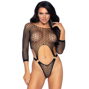 Body manches longues dos string