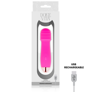 Dolce Vita – Vibrateur rechargeable trois rose 7 vitesses