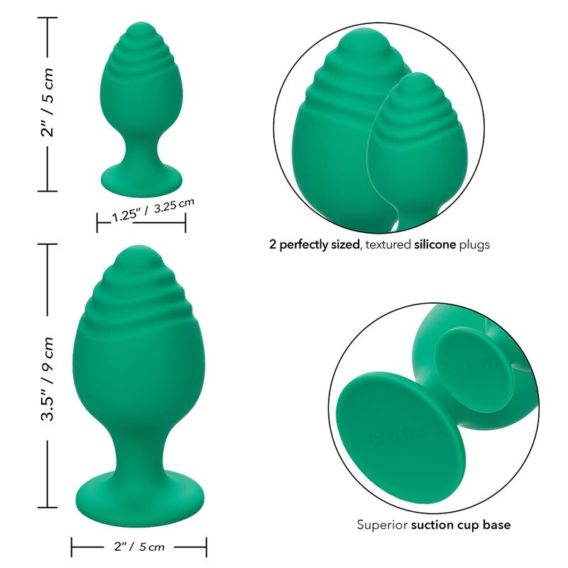 CALEXOTICS - BRUTALE ANALE PLUGS GROEN