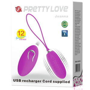 Pretty Love – Joanna oeuf vibrant télécommande 12 modes