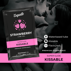 Coquette Cosmetics – Lubrifiant kissable base deau de fraise poche 10 ml