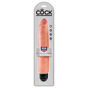 King Cock – Vibrateur rigide réaliste 25.4 cm naturel