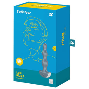 Satisfyer – Vibrateur lolli plug 2 plug gris
