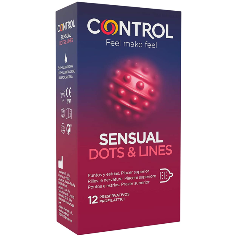 Control – Points & lignes sensuelles points et vergetures 12 unités