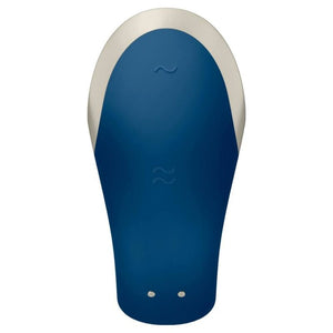 Satisfyer – Vibrateur double love luxury partner bleu