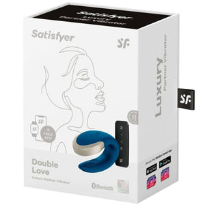 Satisfyer – Vibrateur double love luxury partner bleu