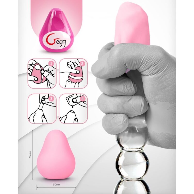 G-VIBE - HUEVO MASTURBADOR TEXTURADO REUTILIZABLE PINK