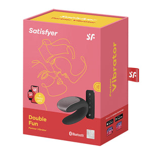 SATISFYER DOUBLE FUN CONNECT APP BLACK