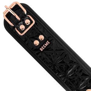 Begme – Black edition premium collier en cuir vegan