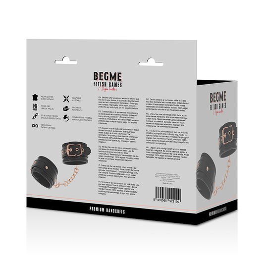 BEGME - BLACK EDITION ESPOSAS FOR MANOS WITH FORRO DE NEOPRENO