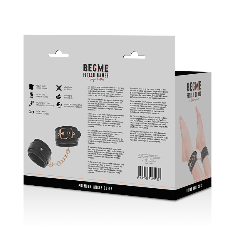 BEGME - BLACK EDITION ESPOSAS FOR TOBILLOS WITH NEOPRENO FORRO