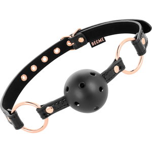 Begme – Black edition ball gag cuir vegan