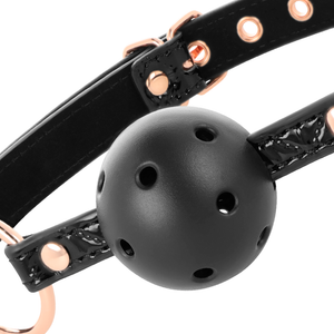 Begme – Black edition ball gag cuir vegan