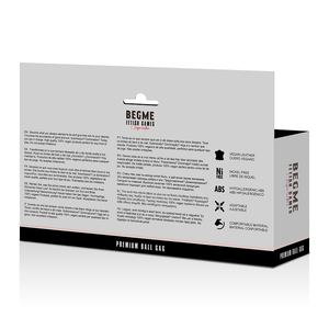 Begme – Black edition ball gag cuir vegan
