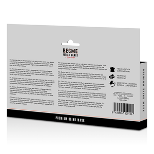 Begme – Masque aveugle premium édition rouge avec doublure en néoprène