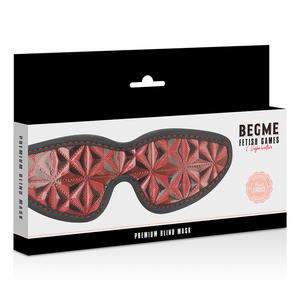 Begme – Masque aveugle premium édition rouge avec doublure en néoprène