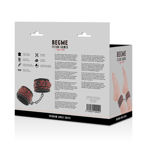 Begme – Chevilles premium édition rouge avec doublure en néoprène