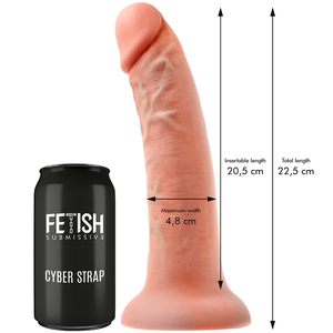 Fetish Submissive Cyber Strap – Harnais avec télécommande dildo watchme L technologie