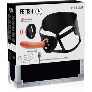 Fetish Submissive Cyber Strap – Harnais avec télécommande dildo watchme L technologie