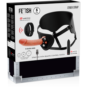 Fetish Submissive Cyber Strap – Harnais avec gode et télécommande bullet technologie watchme S