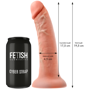 Fetish Submissive Cyber Strap – Harnais avec gode et télécommande bullet technologie watchme M