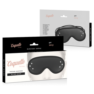 Coquette Chic Desire – Masque fantasy en cuir végan avec doublure en néoprène