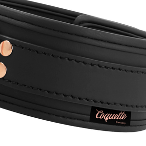 Coquette Chic Desire – Collier fantaisie en cuir végan avec bracelet et doublure en néoprène