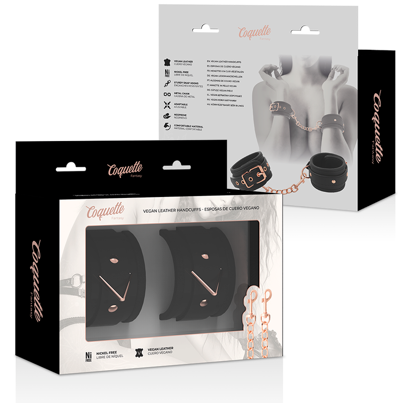 COQUETTE CHIC DESIRE - FANTASIE ESPOSAS VOOR MANOS CUERO VEGANO MET FORRO DE NOPRENO