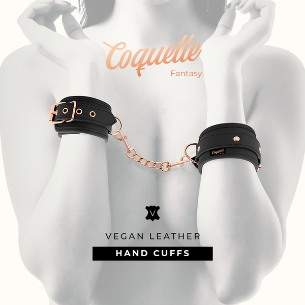COQUETTE CHIC DESIRE - FANTASY ESPOSAS FOR MANOS CUERO VEGANO WITH FORRO DE NOPRENO