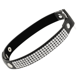COQUETTE CHIC DESIRE – Choker en cuir vegan cœur