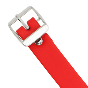 Coquette Chic Desire – Collier cuir vegan rouge femme accessoire fétiche