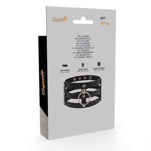 Coquette Chic Desire – Ras de cou en cuir végan style fétiche