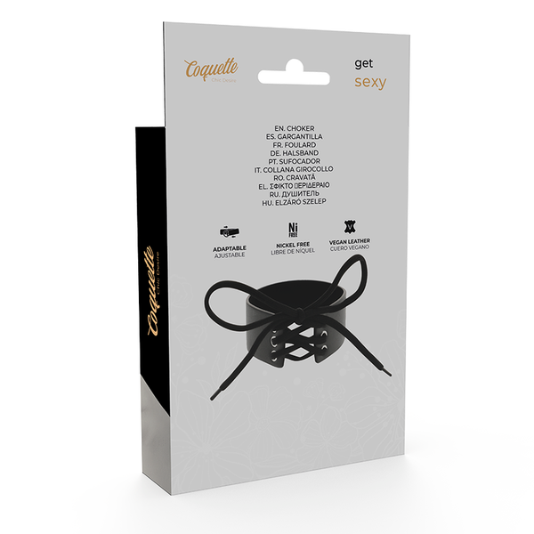 COQUETTE CHIC DESIRE - VEGANO CUERO CHOKER