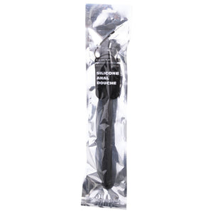 All Black – Douche anal ridée en silicone 27 cm