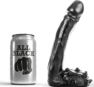 All Black – Gode réaliste 19 cm