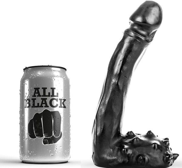 All Black – Gode réaliste 19 cm