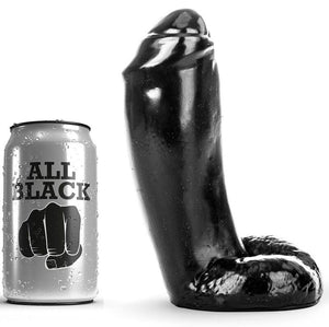 All Black – Gode réaliste 18 cm