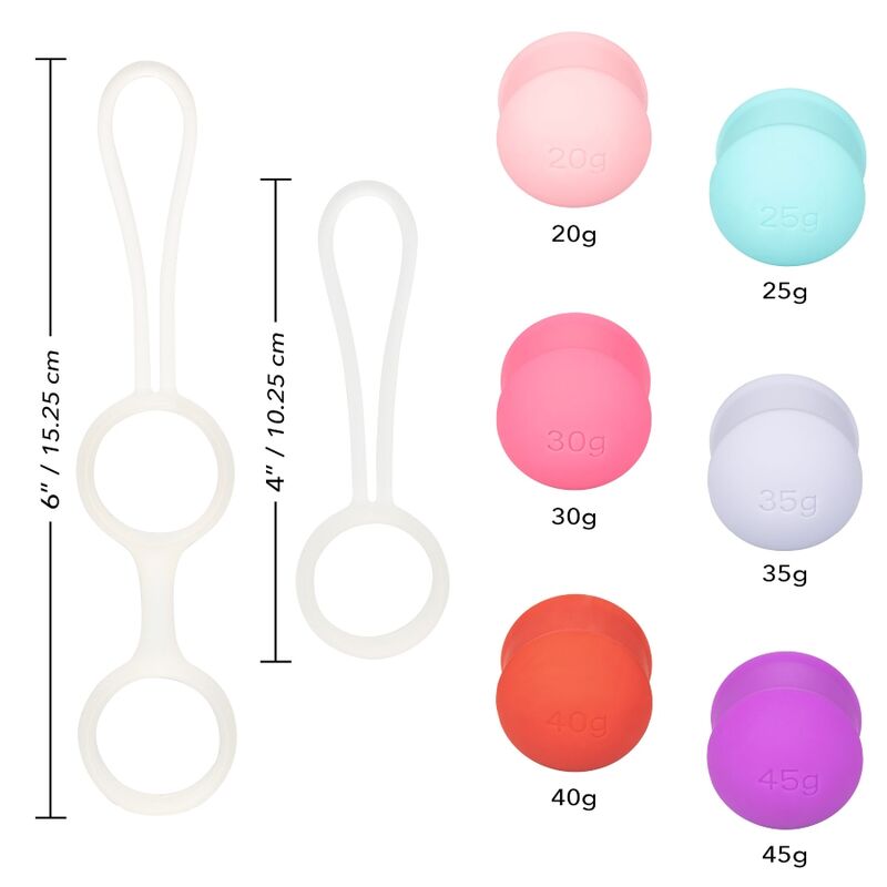 CALEXOTICS - SHE-OLOGIE SET BOLAS KEGEL INTERCAMBIABLES
