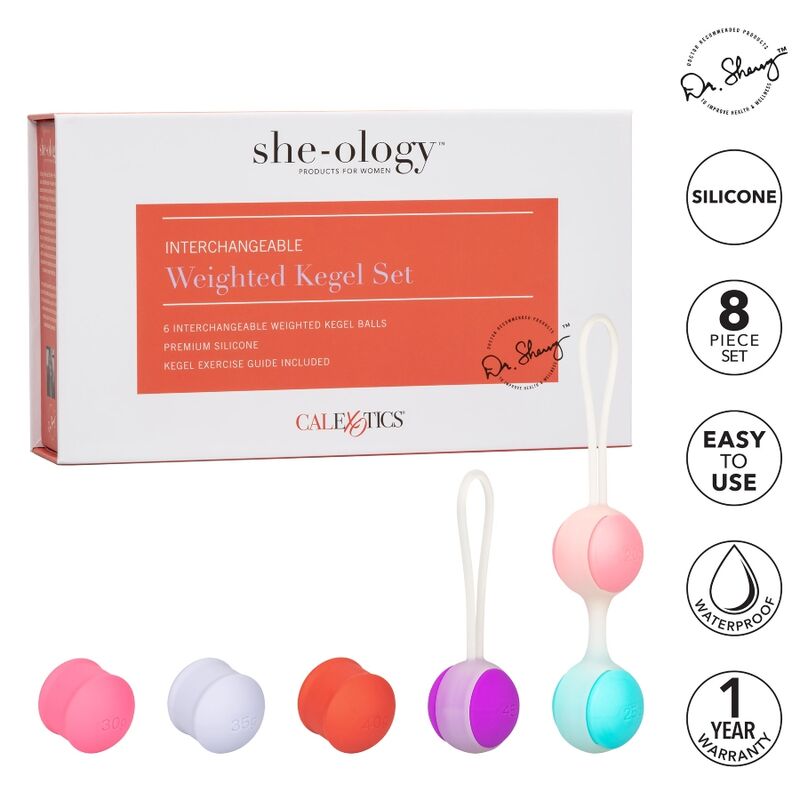 CALEXOTICS - SHE-OLOGIE SET BOLAS KEGEL INTERCAMBIABLES