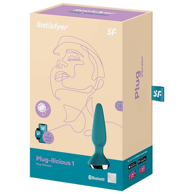 SATISFYER - PLUG ILICIOUS 1 PLUG VIBRADOR GREEN