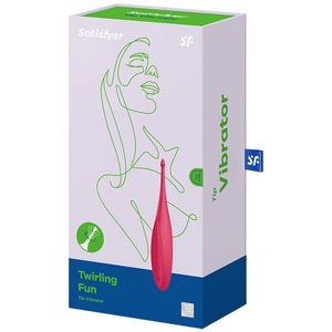 Satisfyer – Vibrateur twirling fun tip rouge