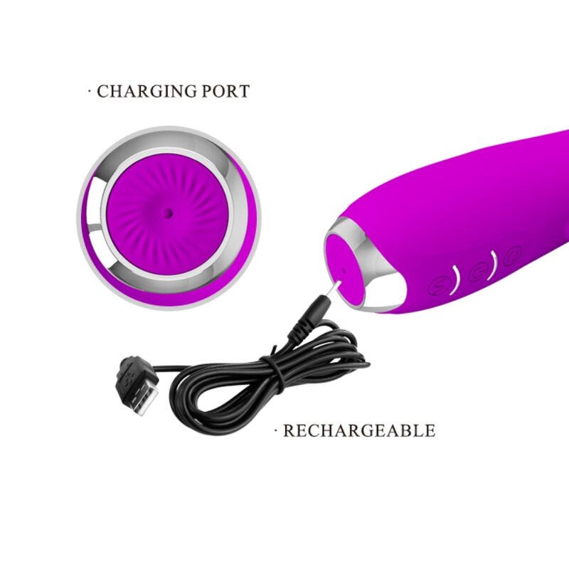 PRETTY LOVE - MOLLY VIBRADOR WITH RECHARGEABLE ROTACION