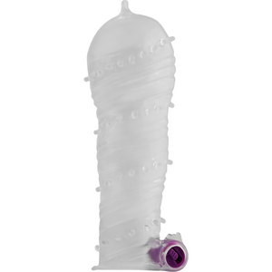 Ohmama – Gaine penis texturee avec balle vibrant a point large