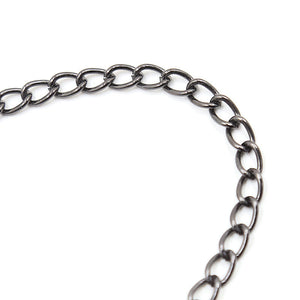 Ohmama Fetish – Pinces métalliques avec chaîne noire