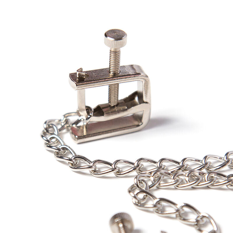 OHMAMA FETISH - PINZAS METALICAS TORNILLO WITH CADENA