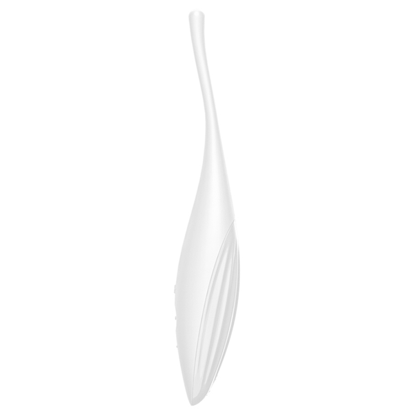 Satisfyer – Vibrateur pointe de clit twirling joy blanc