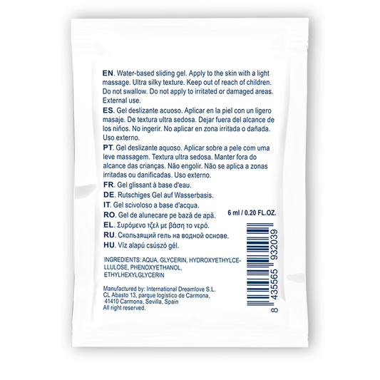 WATERFEEL - AGUA NEUTRO BASE DESLIZANT GEL 6 ML