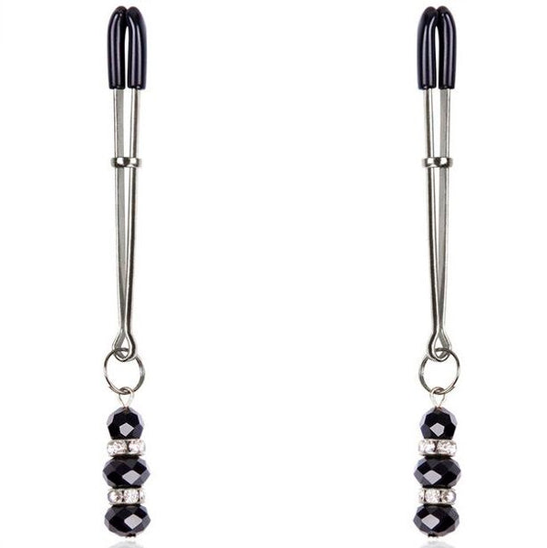 Ohmama Fetish – Pinces à tétons avec pierres de cristal