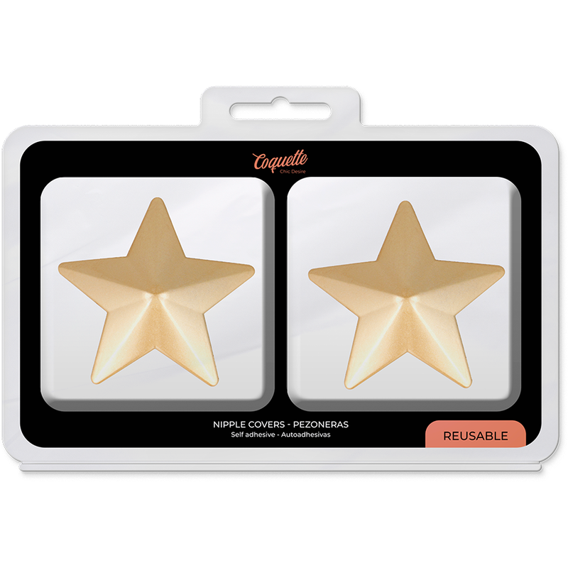 COQUETTE CHIC DESIRE - CUBRE PEZONES METALEN ESTRELLAS